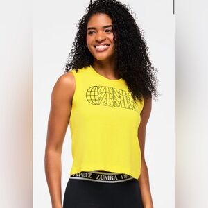 Zumba Haus Bright Yellow Muscle Tee
